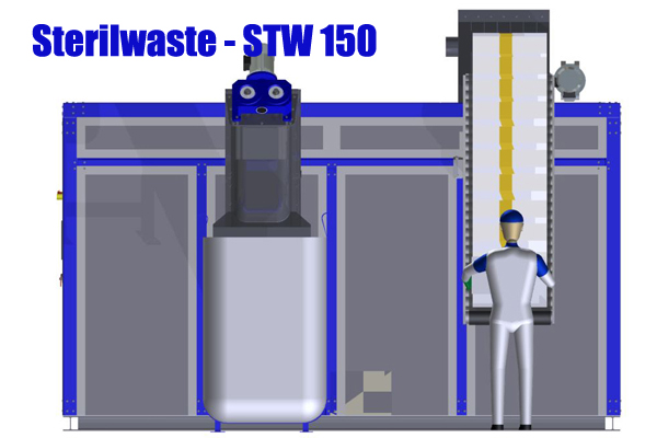 sterilwaste - impianti di sterilizzazione rifiuti a rischio infettivo - stw 150